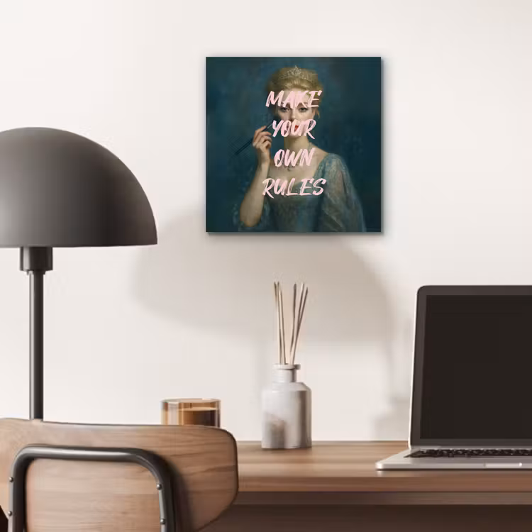 Aluminium schilderij - Klassiek - Sierlijk - Roze — 6