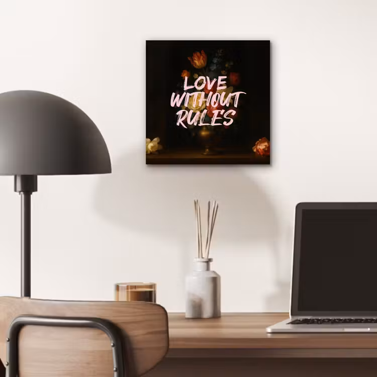 Aluminium schilderij - Liefde - Modern - Bloemen — 6