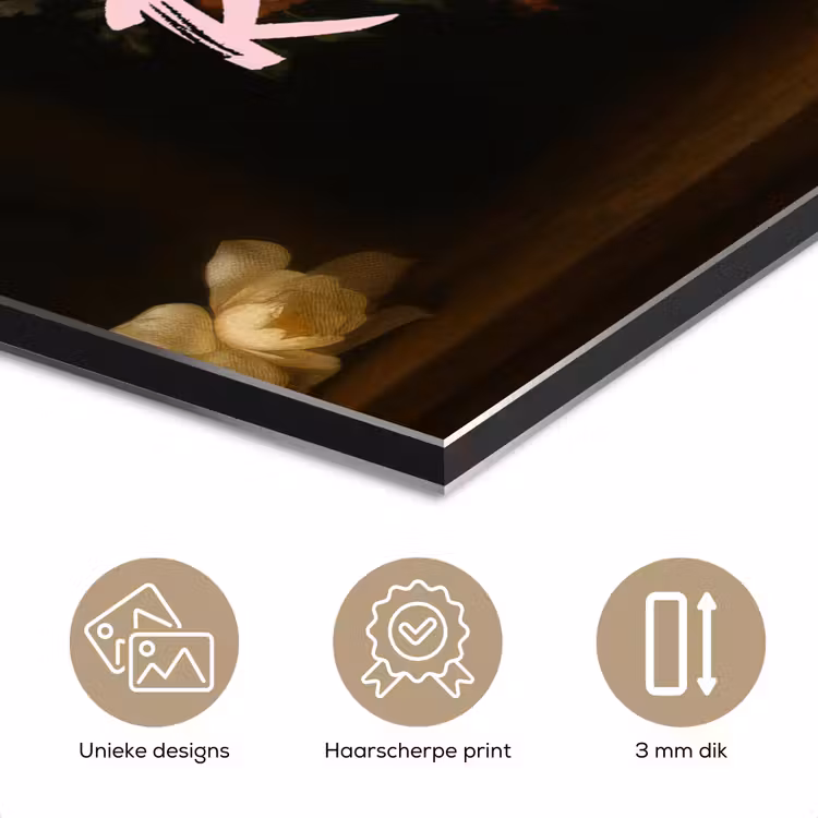 Aluminium schilderij - Liefde - Modern - Bloemen — 7