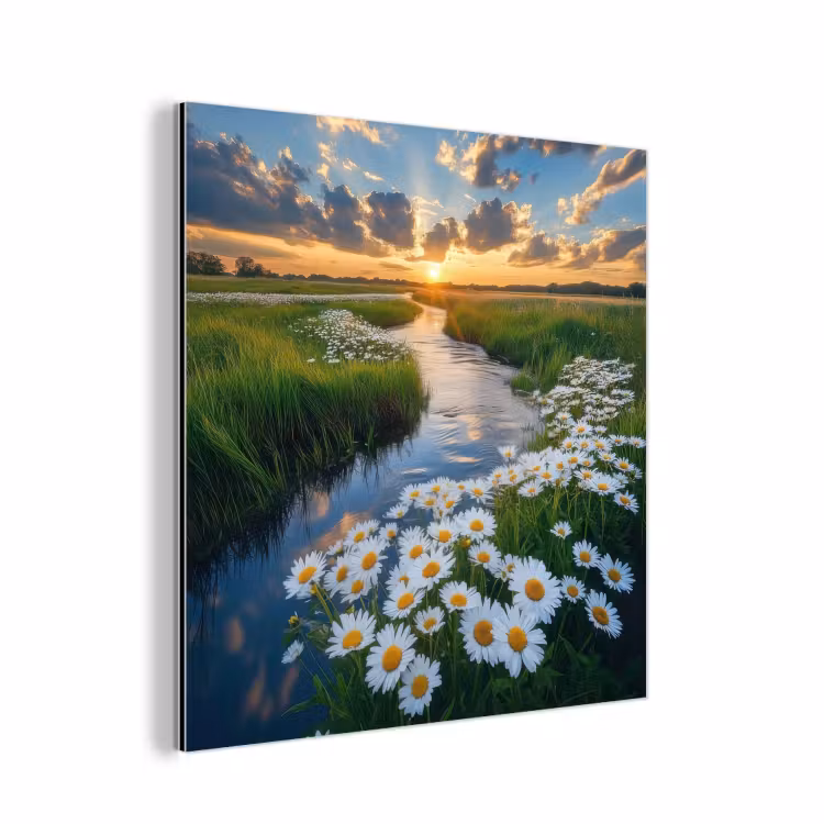 Aluminium schilderij - Beekje - Landschap - Margriet — 1
