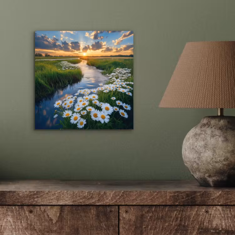 Aluminium schilderij - Beekje - Landschap - Margriet — 3