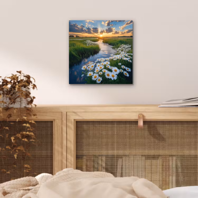 Aluminium schilderij - Beekje - Landschap - Margriet — 4