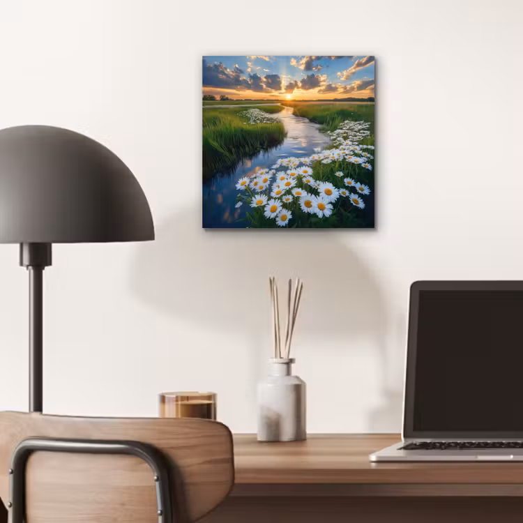 Aluminium schilderij - Beekje - Landschap - Margriet — 6