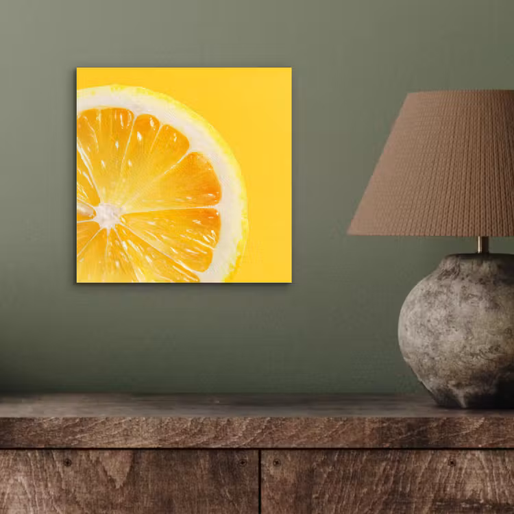 Aluminium schilderij - Citroen - Geel - Zonnig — 3