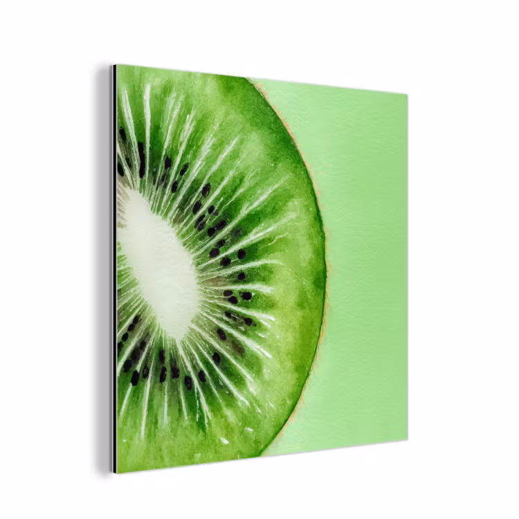 Aluminium schilderij - Kiwi - Groen - Fris — 1