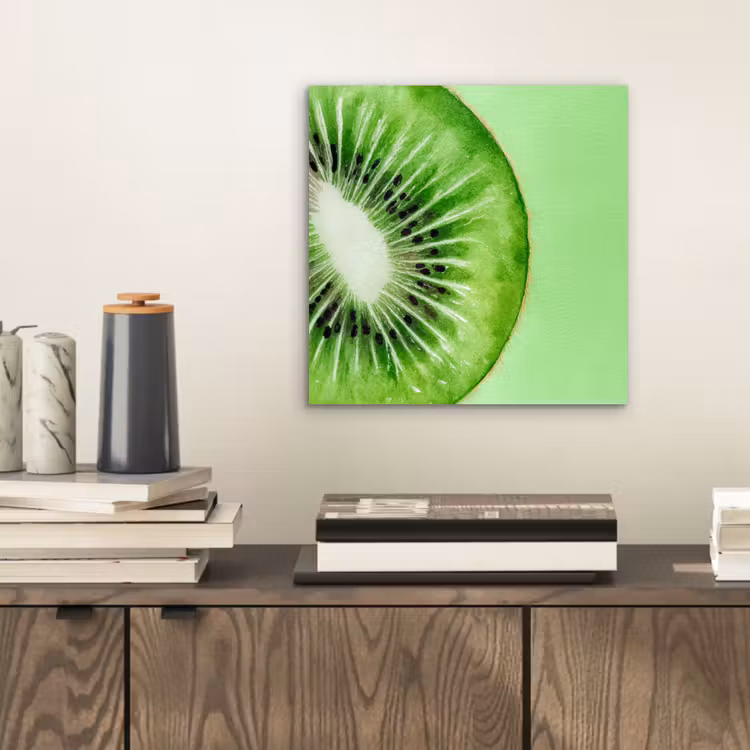 Aluminium schilderij - Kiwi - Groen - Fris — 2