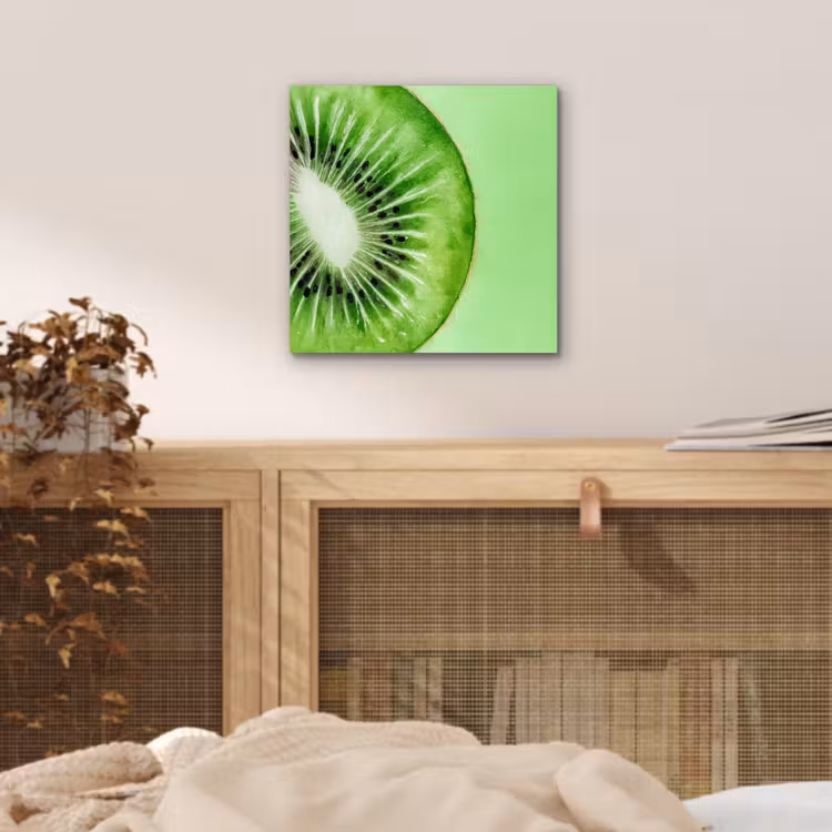 Aluminium schilderij - Kiwi - Groen - Fris — 4