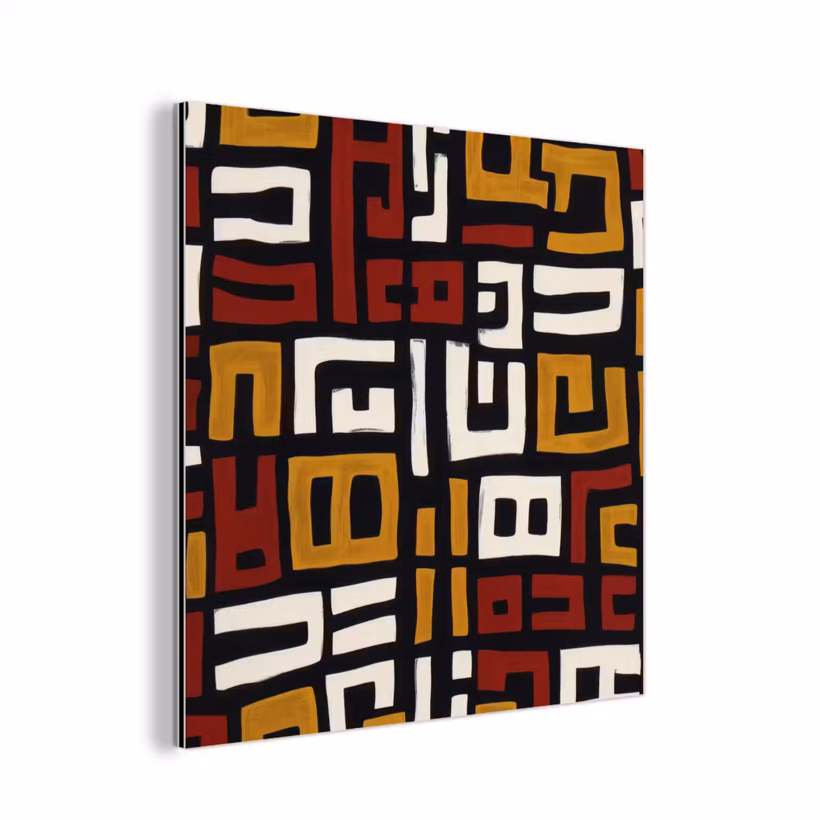 Aluminium schilderij - Abstract - Patroon - Rood — 1