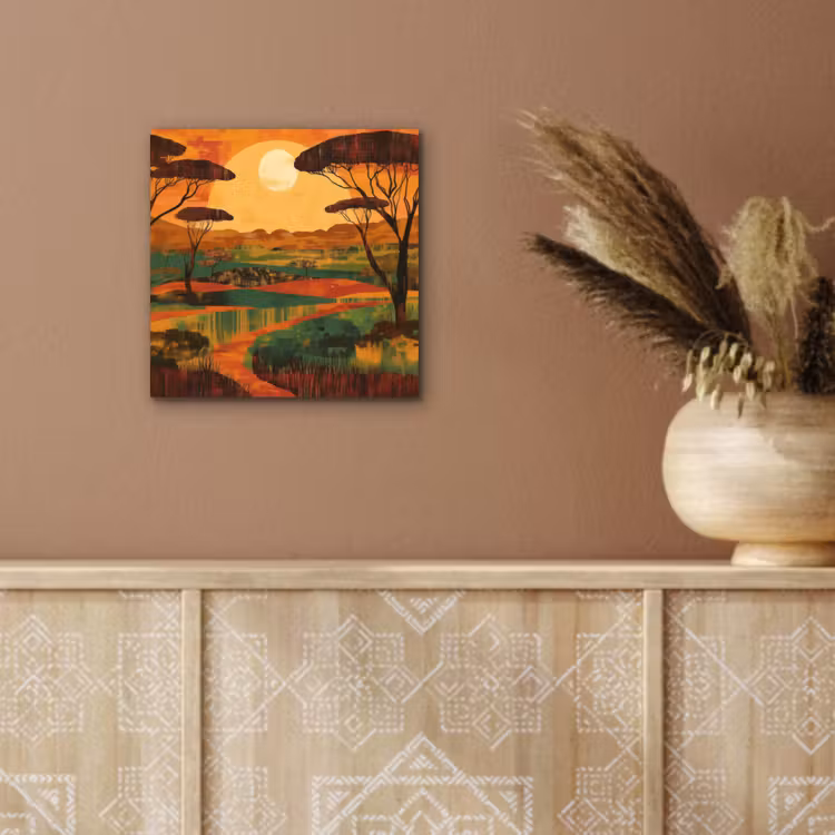 Aluminium schilderij - Landschap - Afrikaans - Zon — 5