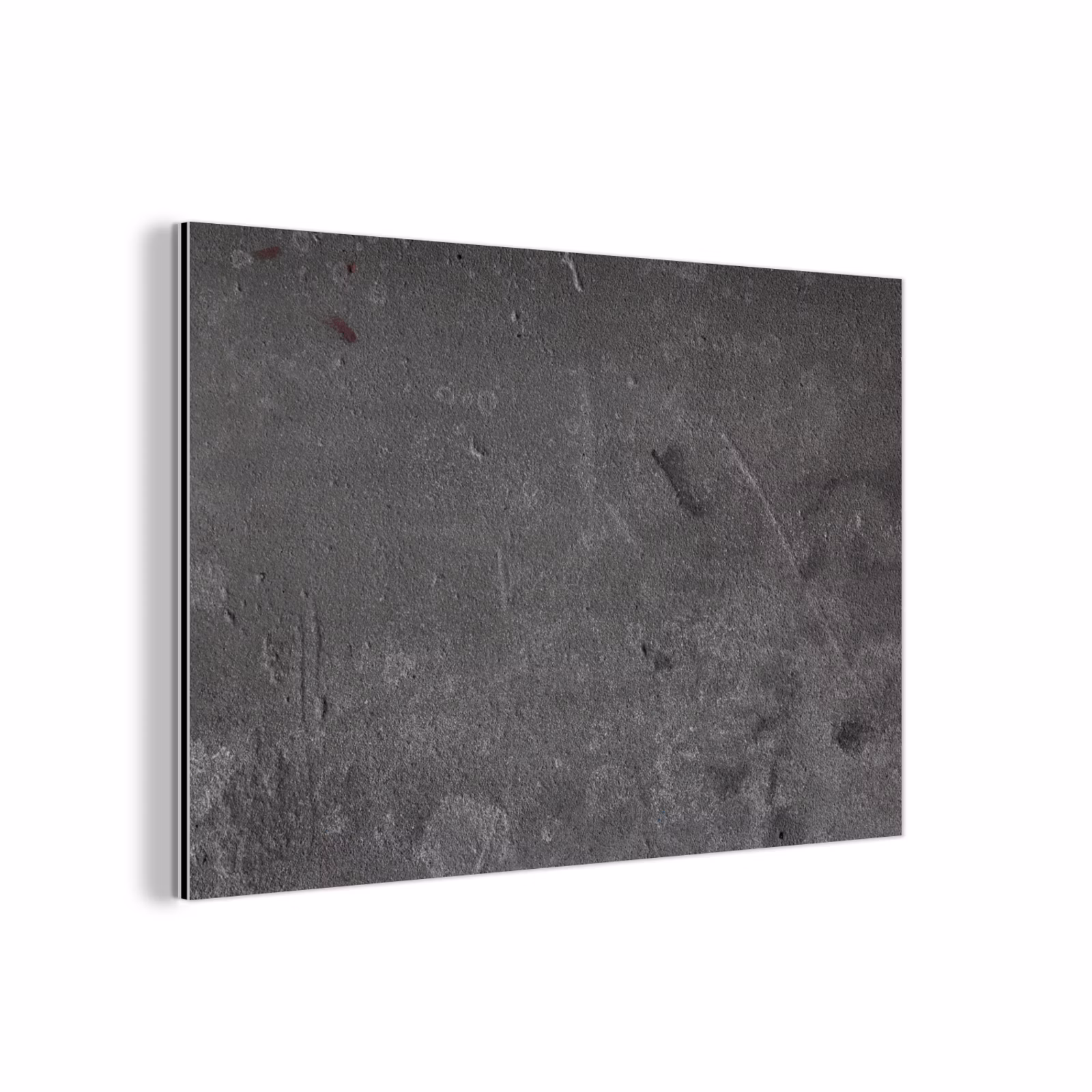 Aluminium schilderij - Beton - Grijs - Lijn - Vormen — 1