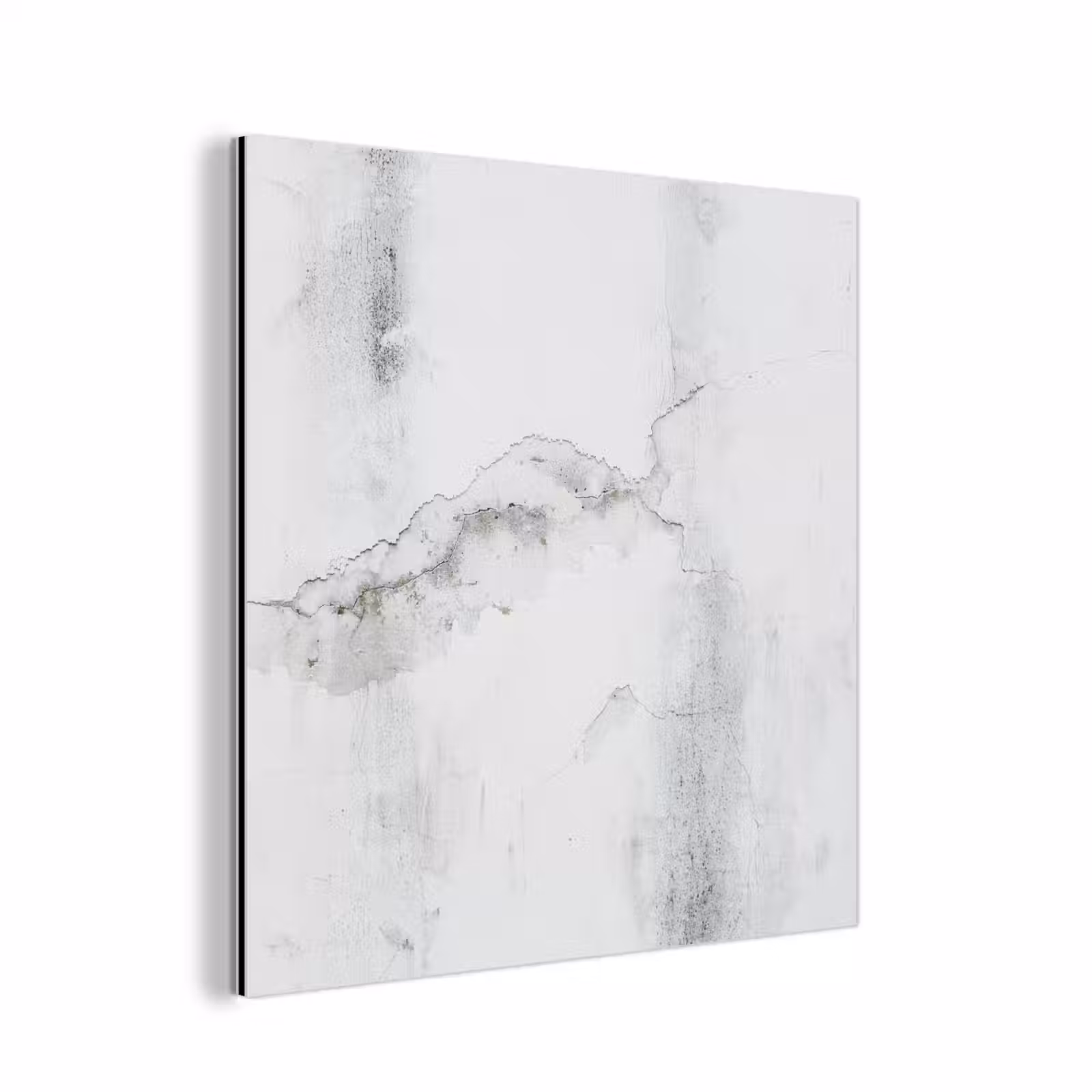 Aluminium schilderij - Beton - Grijs - Wit — 1