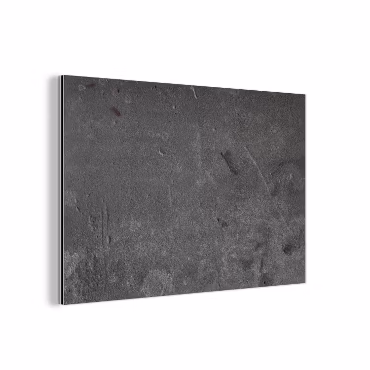 Aluminium schilderij - Beton - Grijs - Lijn - Vormen — 1