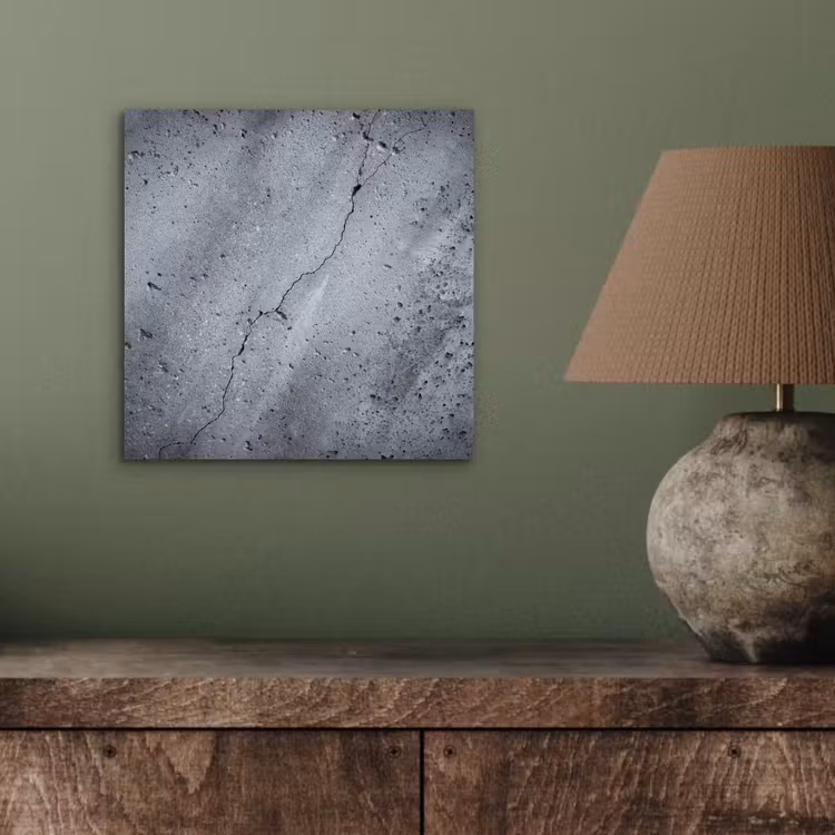 Aluminium schilderij - Beton - Grijs - Scheur — 3