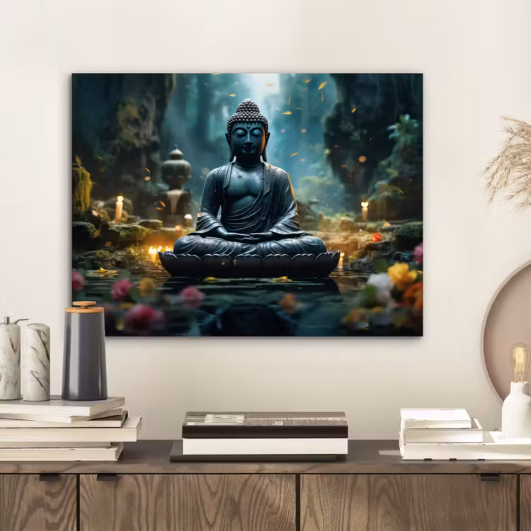 Aluminium schilderij - Boeddha - Beeld - Buddha - Zen - Kunst - Boedha — 2