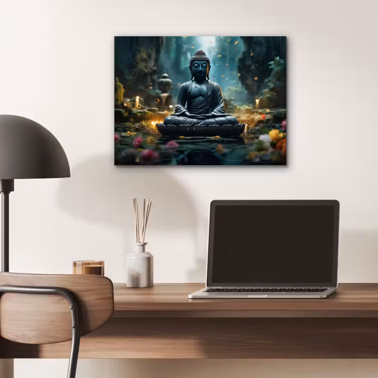 Aluminium schilderij - Boeddha - Beeld - Buddha - Zen - Kunst - Boedha — 6