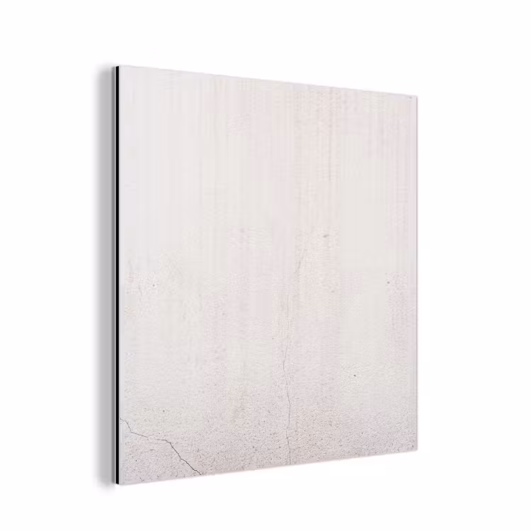Aluminium schilderij - Beton - Muur - Wit — 1
