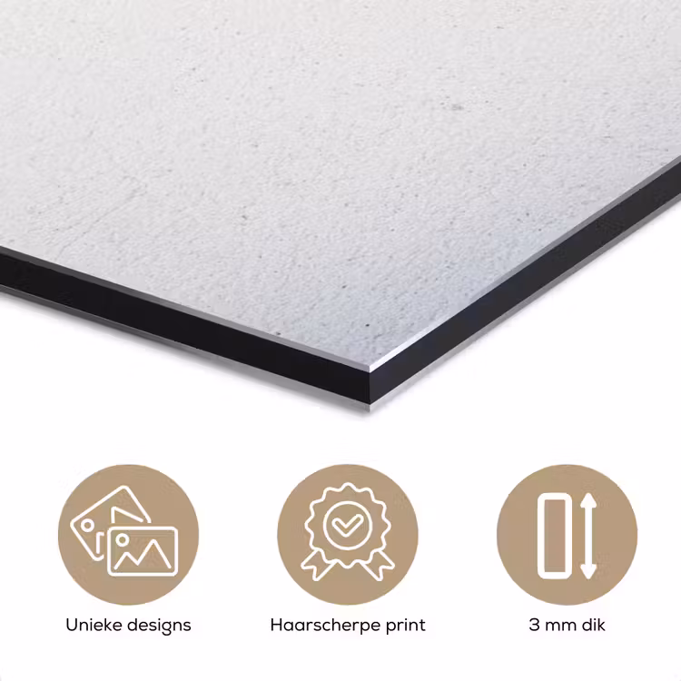 Aluminium schilderij - Beton - Wit - Modern — 7