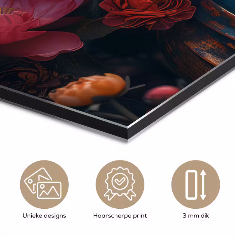 Aluminium schilderij - Boeddha - Bloemen - Buddha - Beeld - Kunst — 7