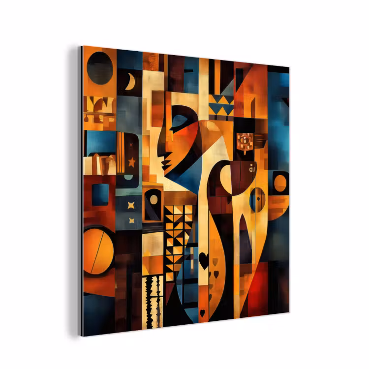 Aluminium schilderij - Figuren - Abstract - Symbolen — 1