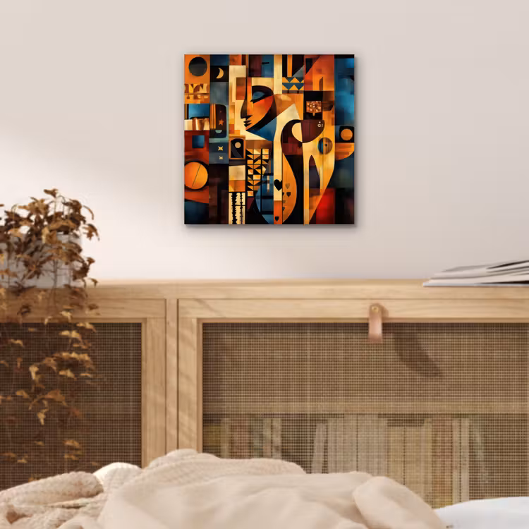 Aluminium schilderij - Figuren - Abstract - Symbolen — 4