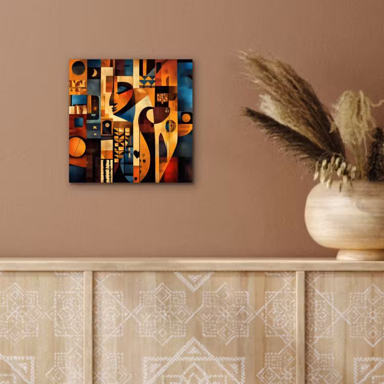 Aluminium schilderij - Figuren - Abstract - Symbolen — 5