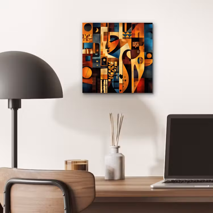 Aluminium schilderij - Figuren - Abstract - Symbolen — 6