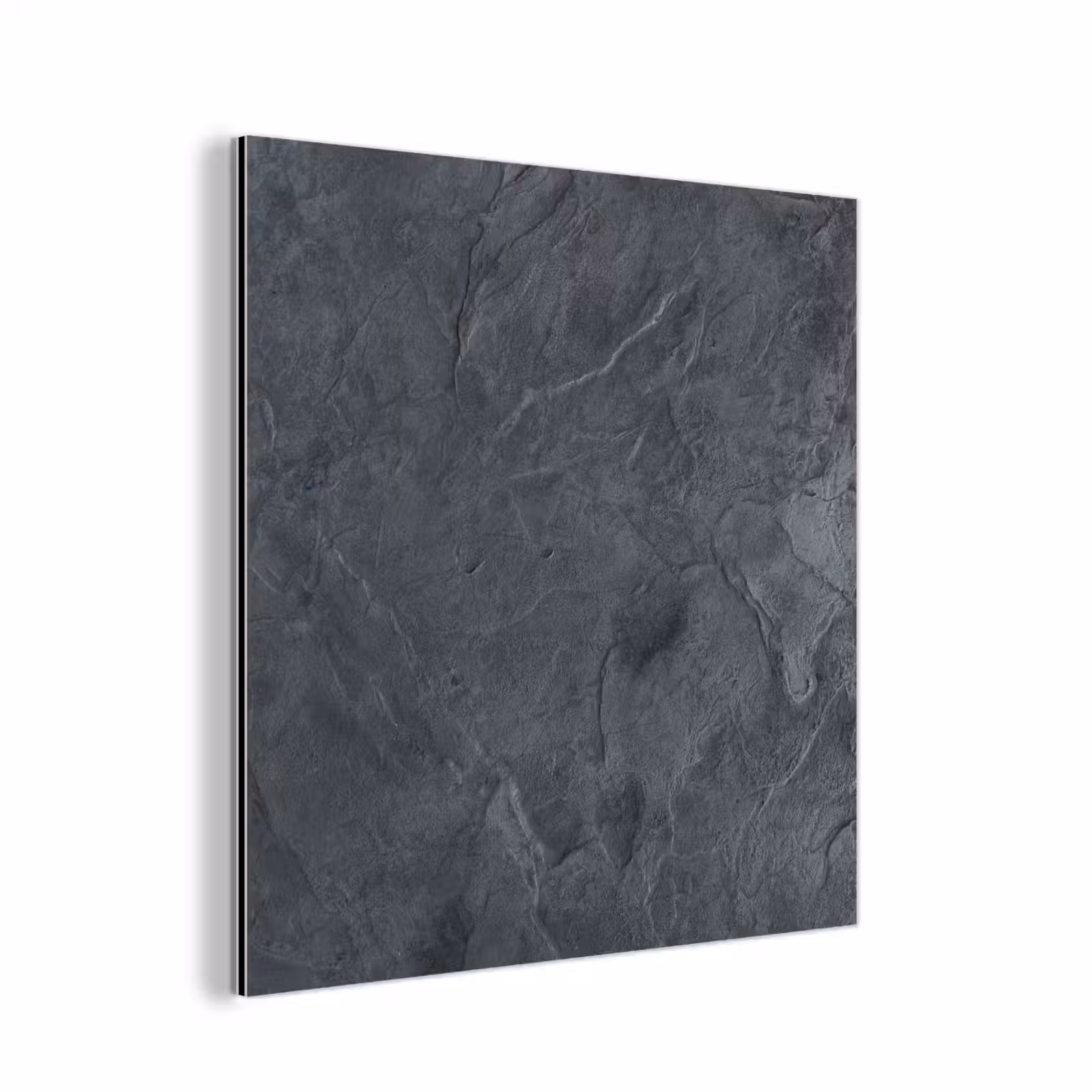 Aluminium schilderij - Grijs - Beton - Leisteen - Structuur - Retro — 1