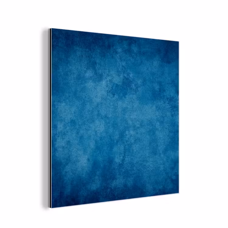 Aluminium schilderij - Beton - Blauw - Vintage - Structuur - Industrieel — 1