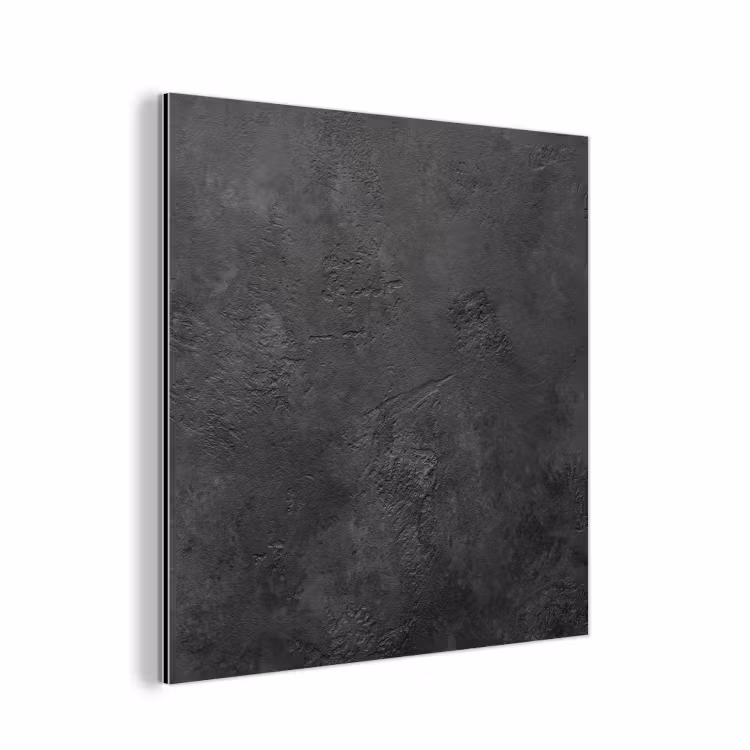 Aluminium schilderij - Beton - Structuur - Industrieel - Zwart - Grijs — 1