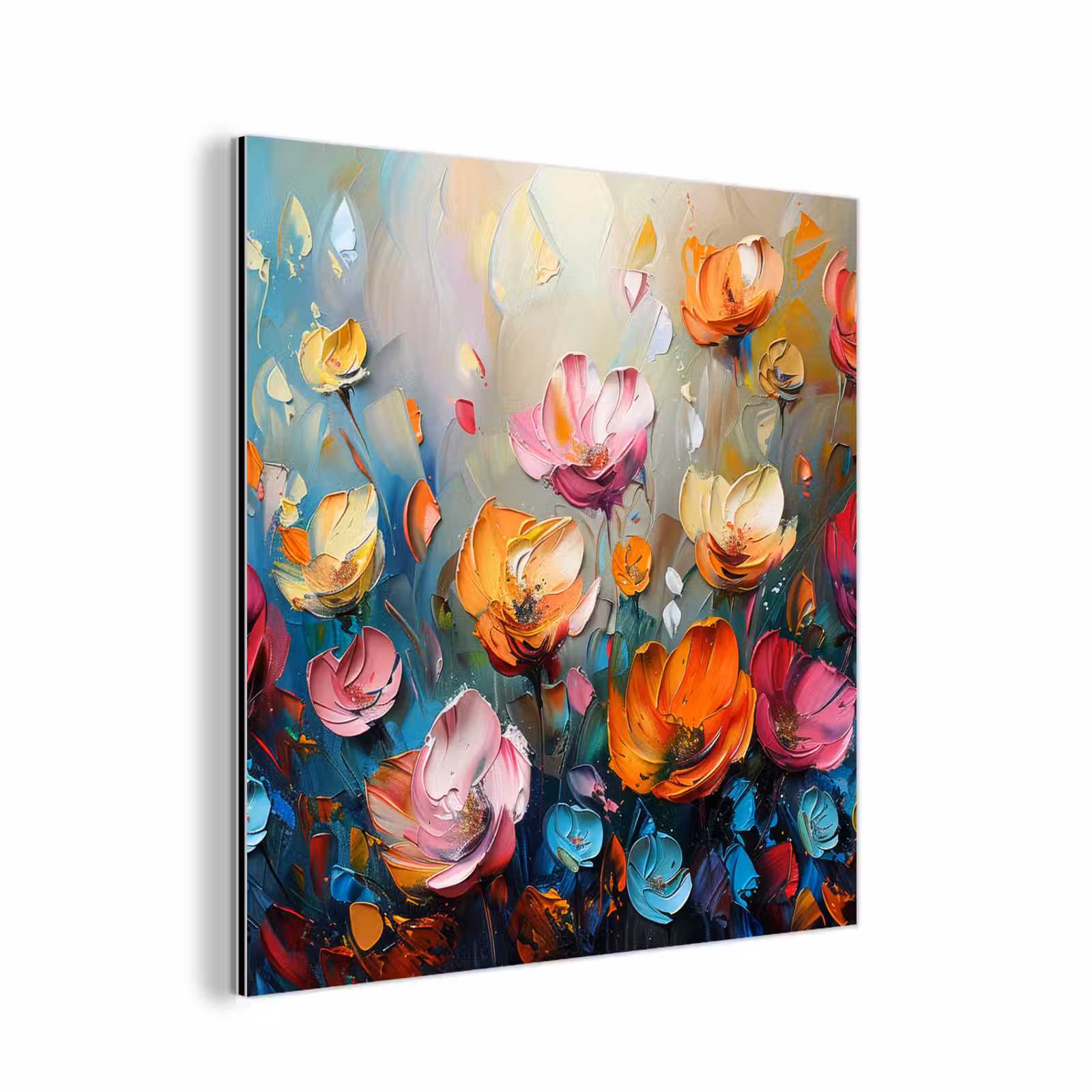 Aluminium schilderij - Klaprozen - Bloemen - Kunst - Botanisch — 1