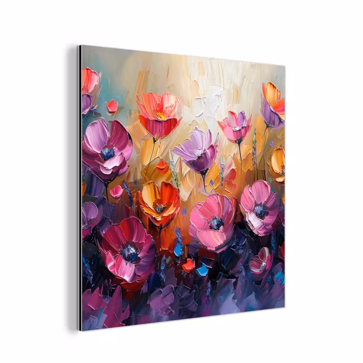 Aluminium schilderij - Bloemen - Botanisch - Kunst - Roze - Natuur — 1