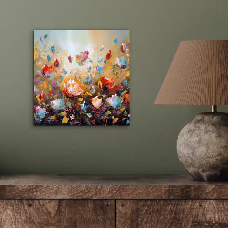 Aluminium schilderij - Bloemen - Kunst - Natuur - Olieverf — 3