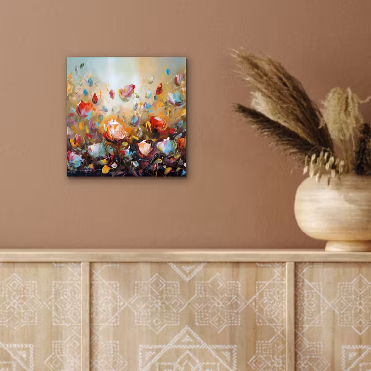 Aluminium schilderij - Bloemen - Kunst - Natuur - Olieverf — 5