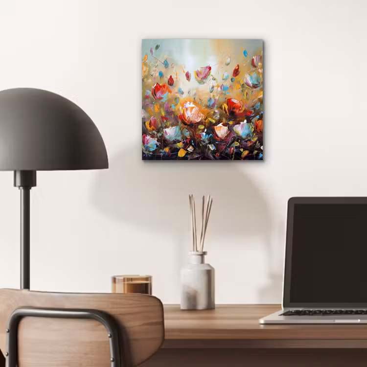 Aluminium schilderij - Bloemen - Kunst - Natuur - Olieverf — 6