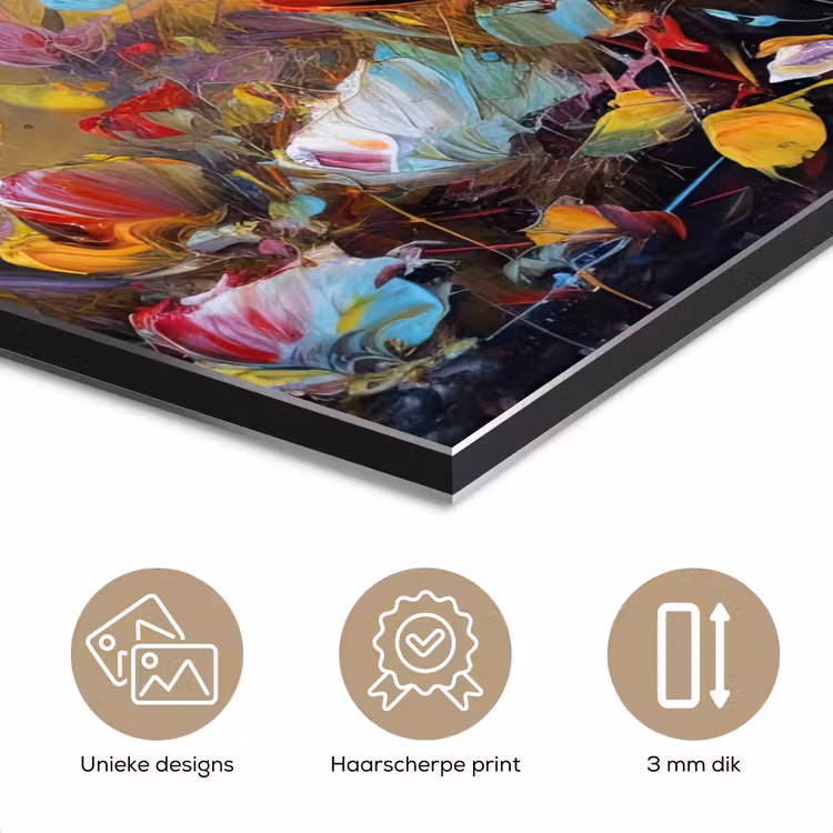 Aluminium schilderij - Bloemen - Kunst - Natuur - Olieverf — 7