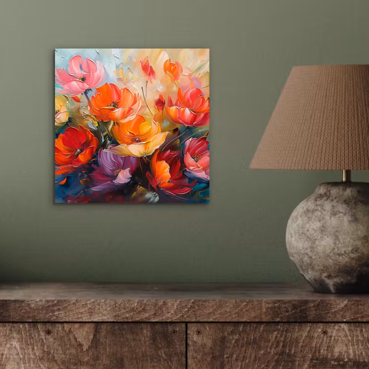 Aluminium schilderij - Bloemen - Kunst - Watercolor - Botanisch — 3
