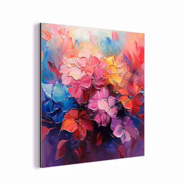 Aluminium schilderij - Bloemen - Roze - Watercolor - Kunst — 1