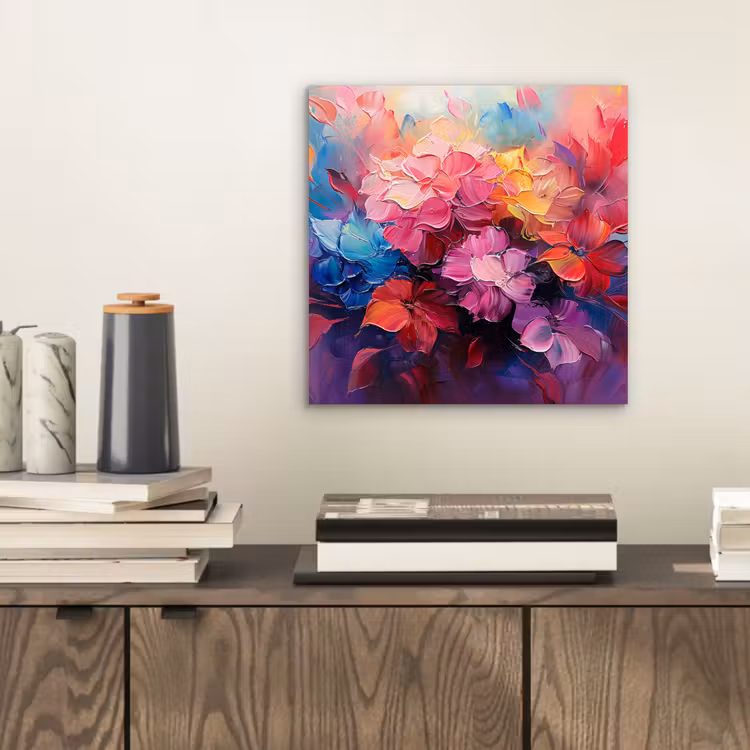 Aluminium schilderij - Bloemen - Roze - Watercolor - Kunst — 2