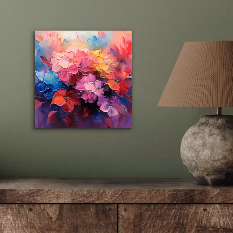 Aluminium schilderij - Bloemen - Roze - Watercolor - Kunst — 3