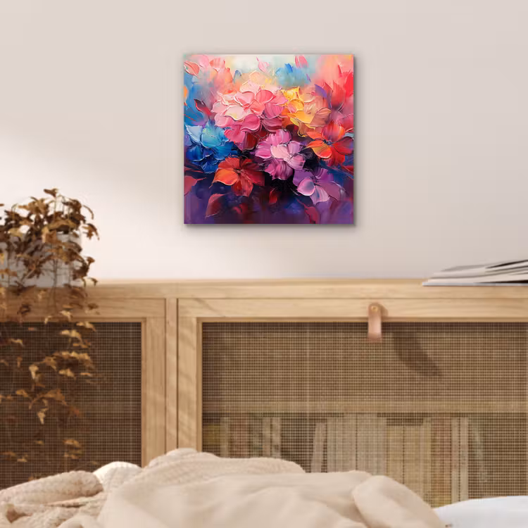 Aluminium schilderij - Bloemen - Roze - Watercolor - Kunst — 4