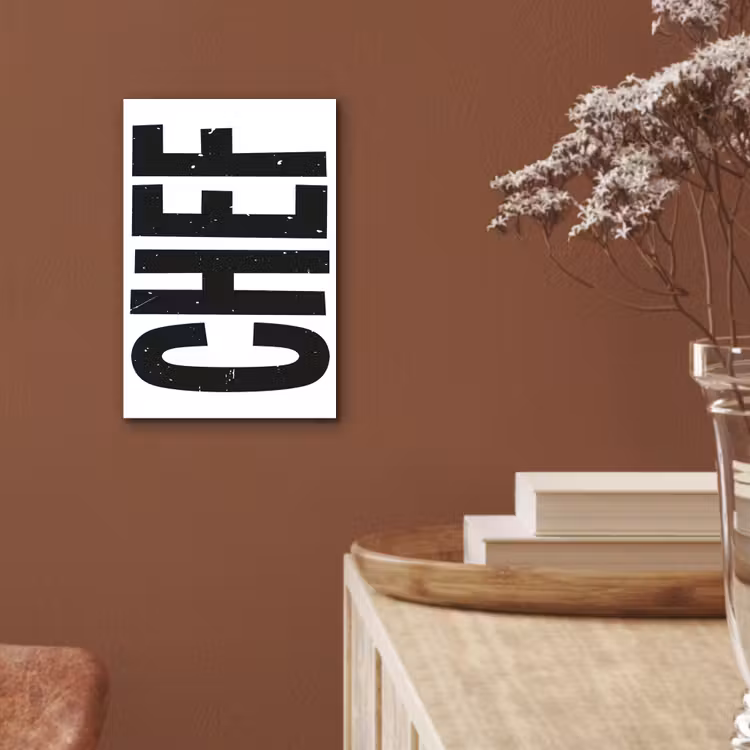 Aluminium schilderij - Chef - Japandi - Decoratie - Vintage — 5