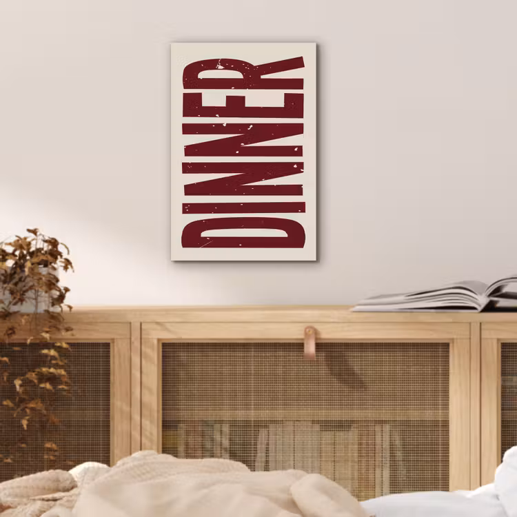 Aluminium schilderij - Eten - Decoratie - Rood - Vintage — 4