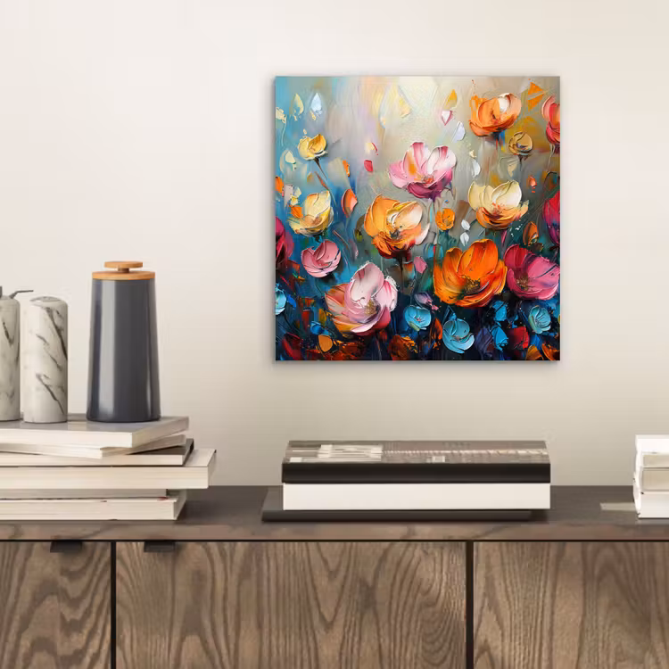 Aluminium schilderij - Klaprozen - Bloemen - Kunst - Botanisch — 2