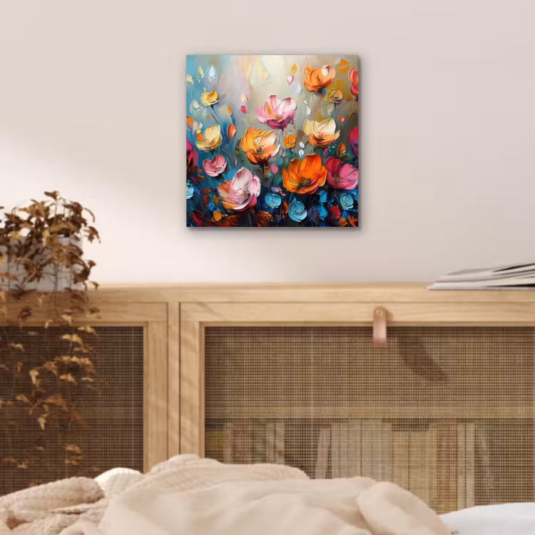 Aluminium schilderij - Klaprozen - Bloemen - Kunst - Botanisch — 4