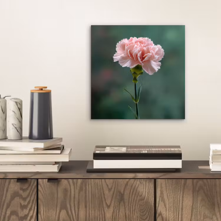 Aluminium schilderij - Anjer - Roze - Bloemblaadjes — 2