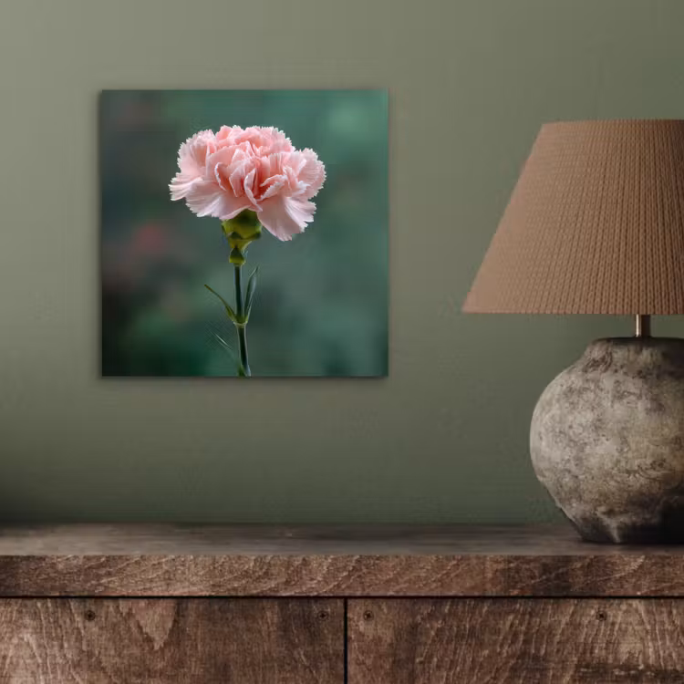 Aluminium schilderij - Anjer - Roze - Bloemblaadjes — 3