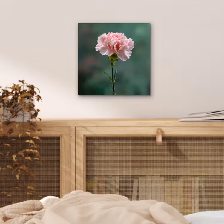 Aluminium schilderij - Anjer - Roze - Bloemblaadjes — 4