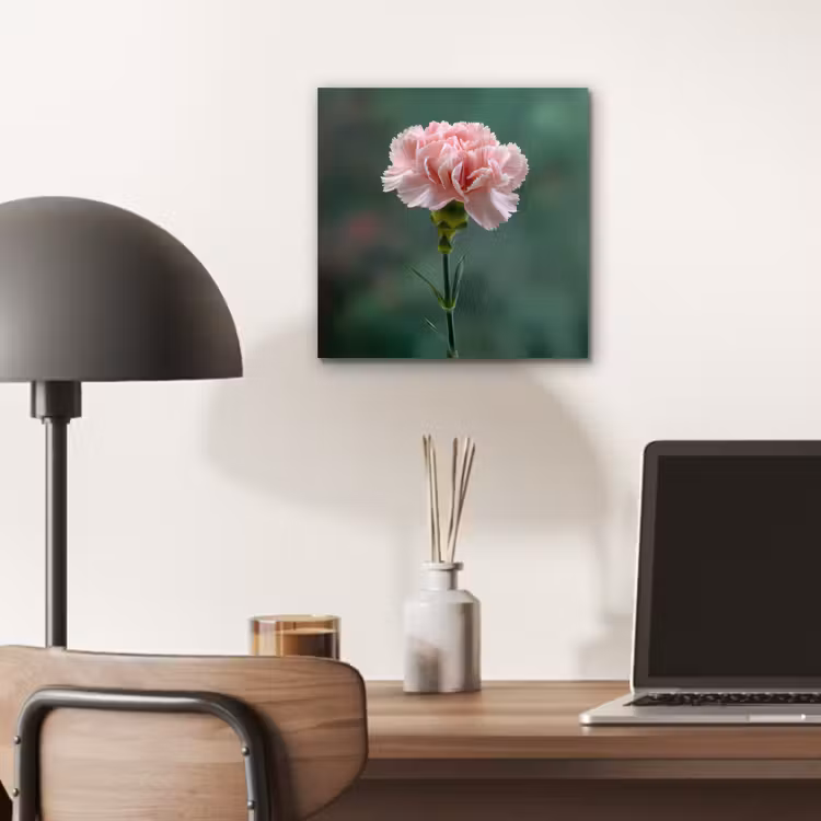 Aluminium schilderij - Anjer - Roze - Bloemblaadjes — 6