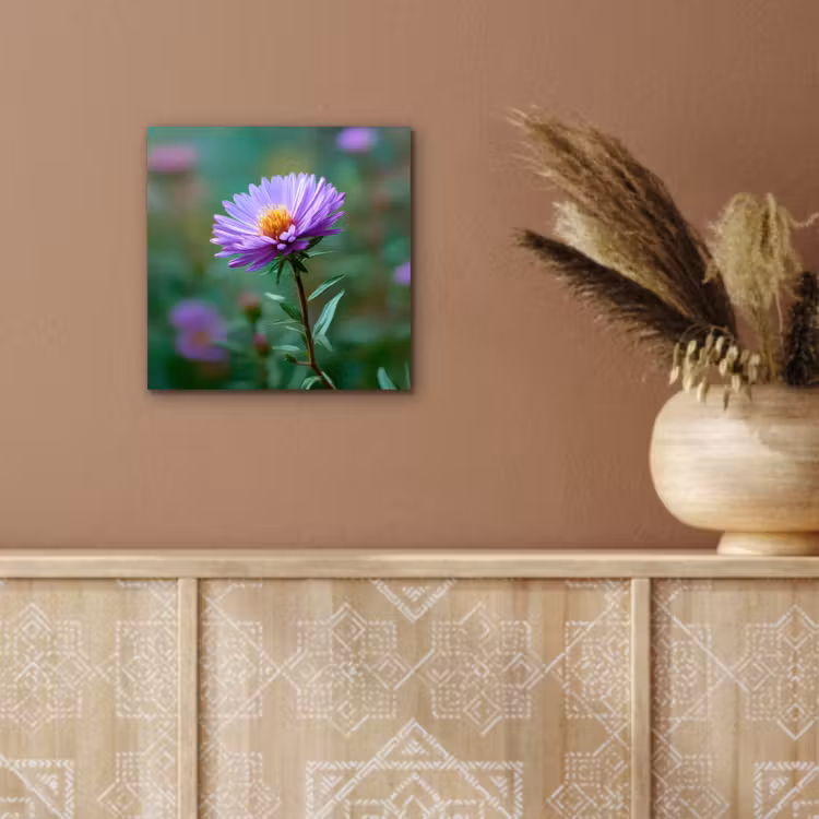Aluminium schilderij - Aster - Paars - Bloem - Blaadjes — 5