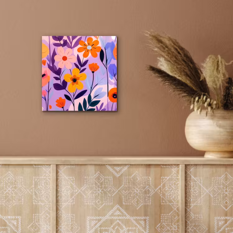 Aluminium schilderij - Bloemen - Kleurrijk - Bladeren — 5